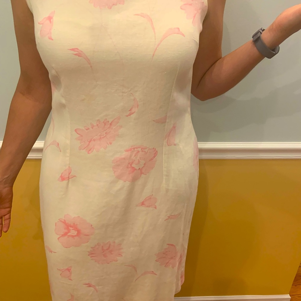 Rickie Freeman for Teri Jon, Sleeveless Linen Dress